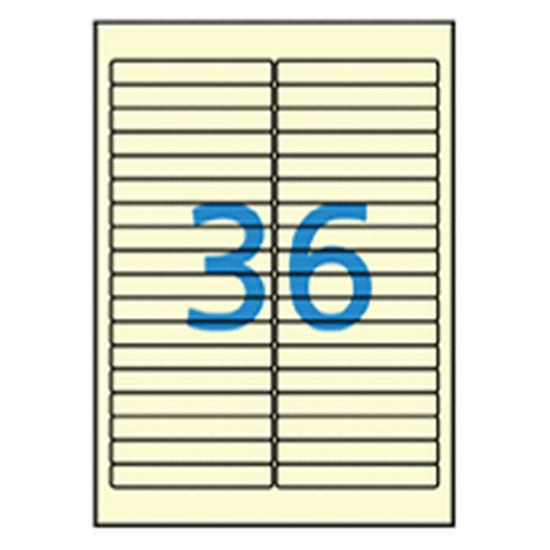 올바른라벨 컬러 라벨 AL036PY (50매)_이미지