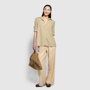자연주의 여 리넨 블렌디드 7부 셔츠 J115203107011 마감임박_이미지