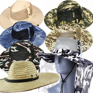 등산모자 정글 낚시 자외선차단 햇빛가리개 썬캡 모자_이미지