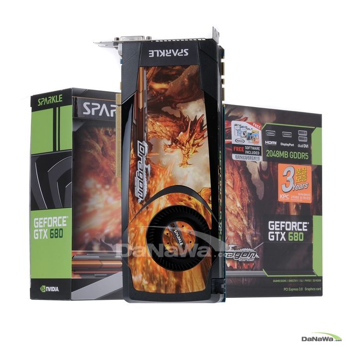 SPARKLE 지포스 GTX680 Dragon Series D5 2GB KPC_이미지
