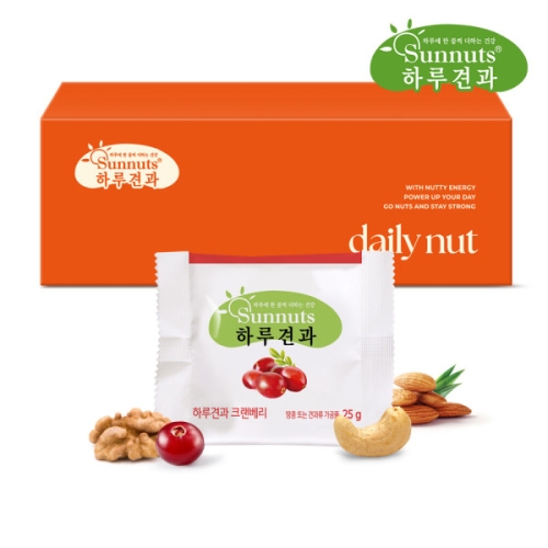 썬넛트 하루견과 크랜베리 25g 12개입 케이스