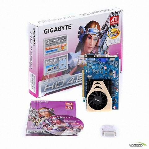 GIGABYTE 라데온 HD 4650 Ultra Durable2 OC HDMI DDR2 1GB_이미지
