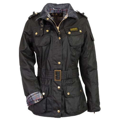 바버 인터내셔널 레이디스 왁스 자켓 LWX0003BK51_이미지