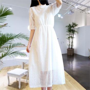 깨비몰 레이스 원피스 호텔 여행 바다 셀프웨딩 밴딩 9668276A