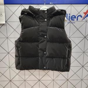 에꼴리에 패플 TC01 벨벳 글로시 후드 웰론 조끼 25D015_이미지