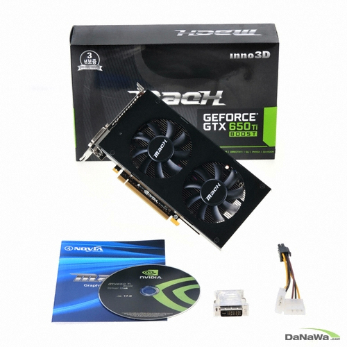 INNO3D Mach 지포스 GTX650 Ti BOOST 마하 D5 1GB_이미지