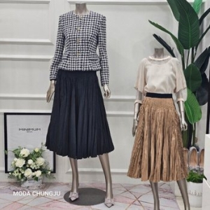 핀턱 밴딩 볼륨 스커트 MMYAAWS1210_CJ