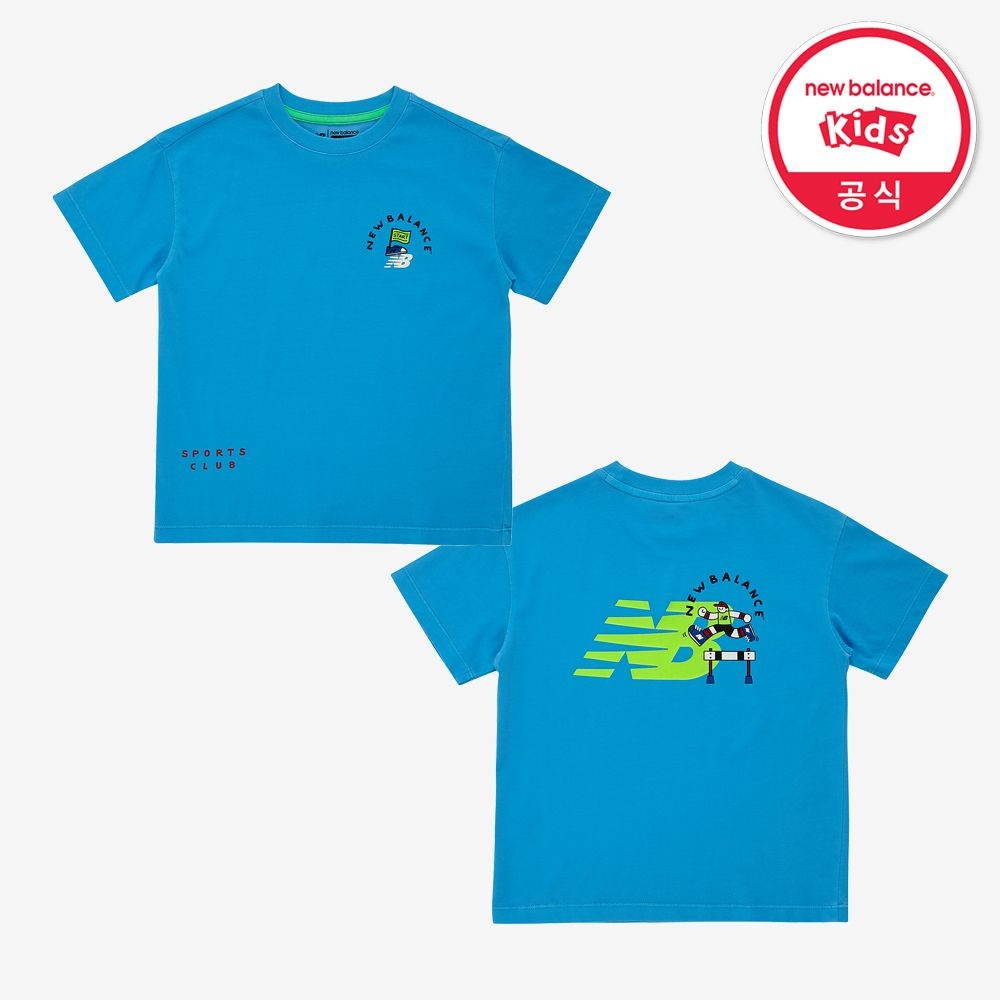 뉴발란스 키즈 KIDS STELLAR PLAY GROUND_아동 피그먼트 반팔티셔츠 NK9EG2502U50_이미지