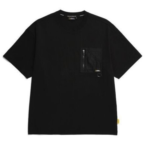 내셔널지오그래픽 가슴 포켓 세미 오버핏 반팔 티셔츠 N232MTS901_이미지