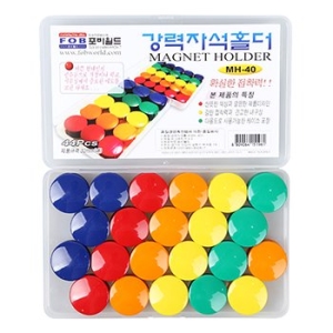 포비 포비 강력 자석 홀더 MH-40 32mm 44개입 놀이용 광고_이미지