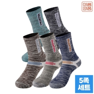  스마트 텐제로 마름양품 발렌티나 남성 장목 등산양말 5족세트 B형 MP2305VSBM 트렌디 감성의 한 쇼핑공간