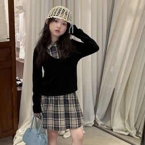 베이브 체크 상하복 세트 R14937_이미지