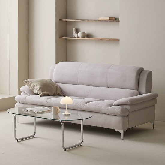 장인가구 콤마 기능성 아쿠아 패브릭 소파 3인용 (스툴별도)_이미지