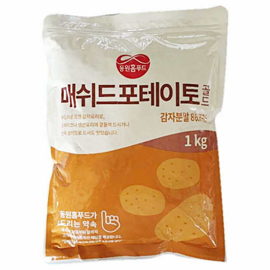 동원홈푸드 매쉬드 포테이토 골드 1kg이미지입니다. 누르면 해당 게시물로 새창이동합니다.