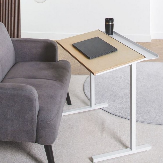 포르테 자작나무 원목 컵홀더 소파테이블 600