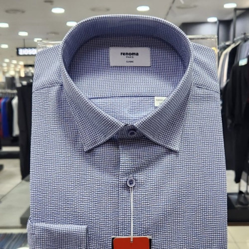 레노마 서커 깅엄체크 일반핏 RQSSG1431A_DG