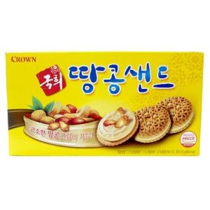 크라운 국희땅콩샌드 155g