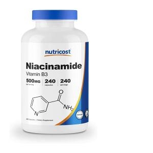뉴트리코스트 니아신 비타민 B3 500mg 240캡슐 (4개)