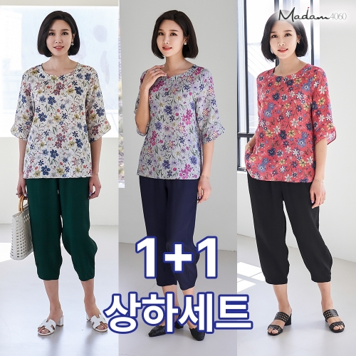 마담4060 엄마옷 풍기인견상하SET-YHSET204001-중년여성의류 50대여성의류_이미지