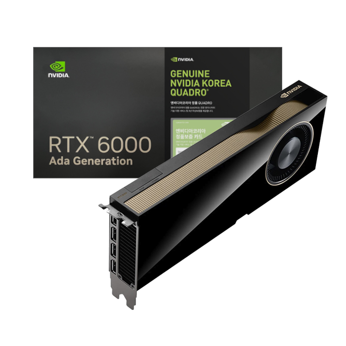 NVIDIA RTX 6000 Ada Generation D6 48GB이미지입니다. 누르면 해당 게시물로 새창이동합니다.
