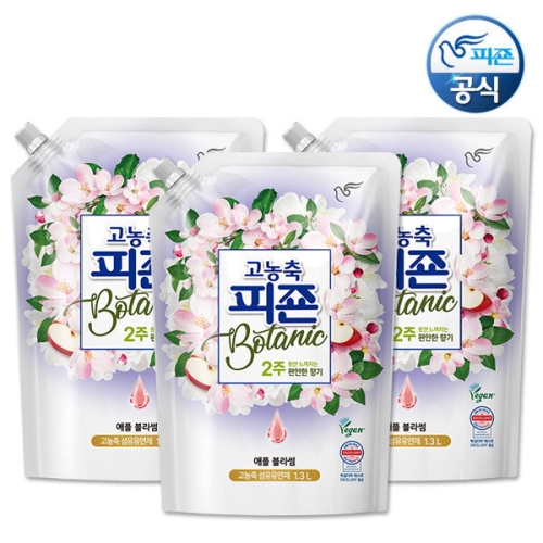 피죤 보타닉 애플 블라썸 리필 1.3L (3개)_이미지