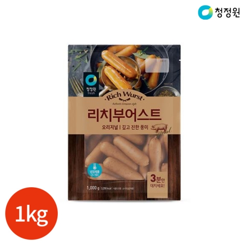 대상 청정원 리치부어스트 1kg