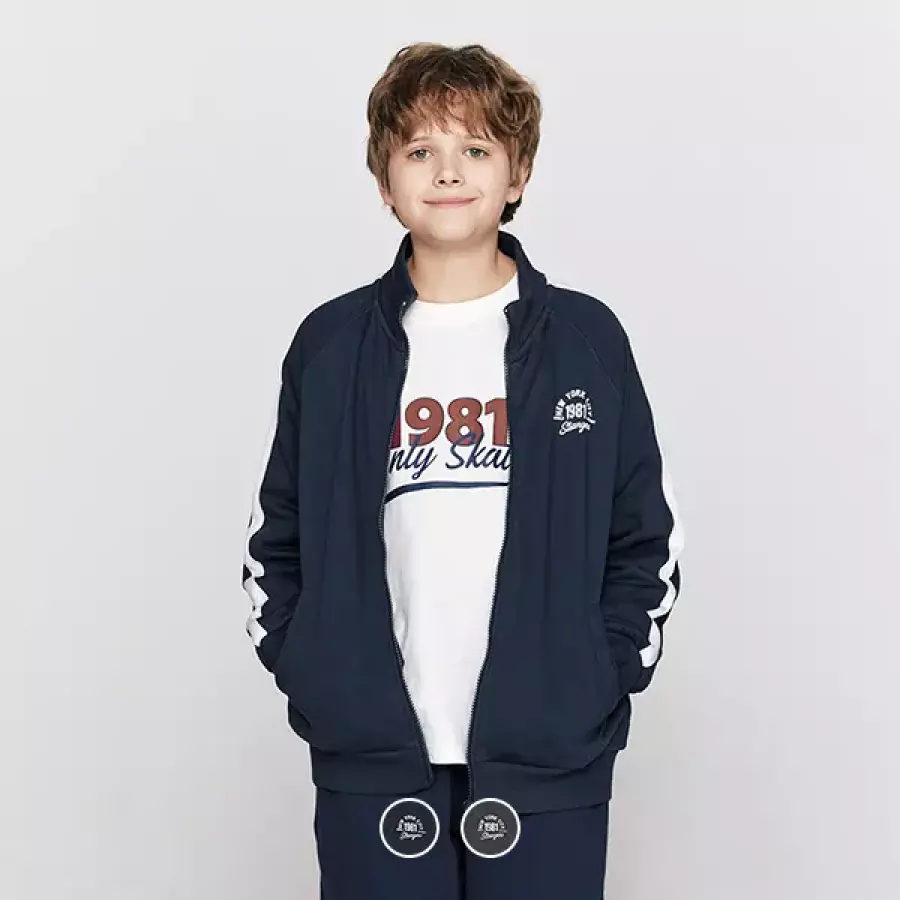 주니어 03026504 프렌치테리 집업 가디건