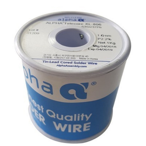 알파 XL-806 63Sn37Pb 알파메탈 일반실납 (1.6mm)_이미지