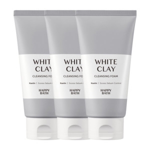 해피바스 화이트 클레이 모공 클렌징 폼 150ml (3개)_이미지