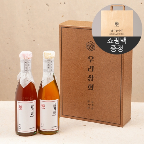 우리상회 국내산 참기름+들기름 선물세트 (1개)_이미지