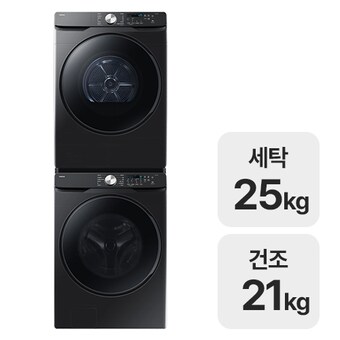 삼성전자 그랑데 AI <b>WF25DG8250BV</b> + DV21DG8200BV