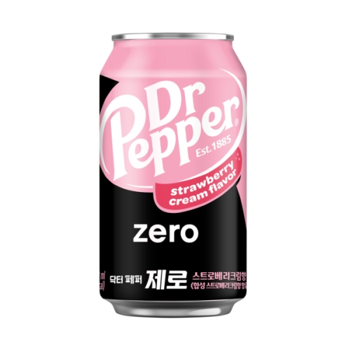 코카콜라음료 닥터페퍼 제로 스트로베리크림향 350ml (1개)_이미지