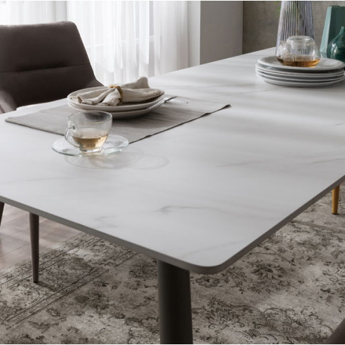 파뜨가구 라클리 이지클린 포세린 세라믹 식탁 1400 (의자4개)_이미지