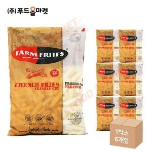 프렌치 후라이 크링클컷 12mm 2kg /냉동 한박스 2kg 6ea