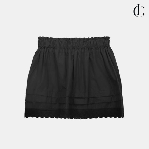 엘케이트 여성 스커트 펀칭 밴딩 레이어드 여름 미니스커트 LCC004