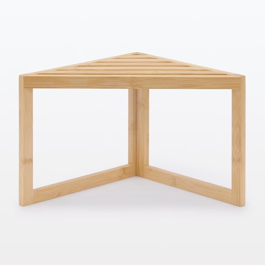 MUJI 1단 대나무 코너 선반 260_이미지