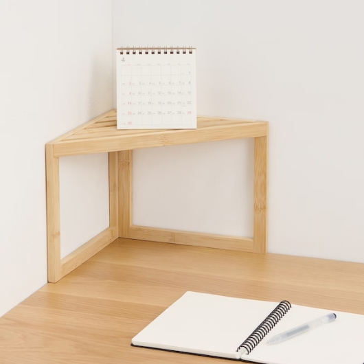 MUJI 1단 대나무 코너 선반 260_이미지