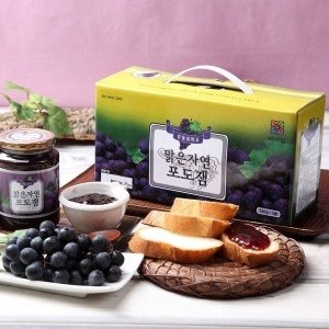 맑은자연 포도잼 550g 3병 1박스_이미지