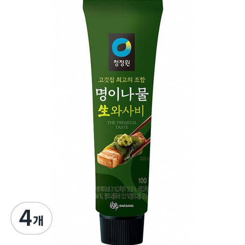청정원 명이나물 생와사비 4개 100g