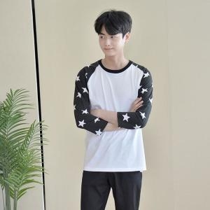 교복몰 XBIL4L36 반짝 스타 7부 래글런 티 3컬러 단체복_이미지