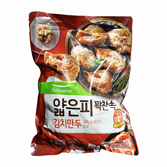 풀무원 얇은피 꽉찬속 김치만두 1.32kg (1개)