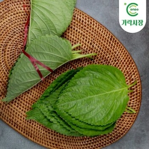 가락시장 경매 깻잎 3단
