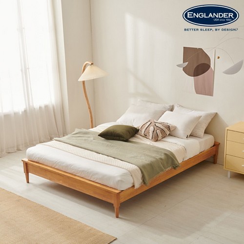 잉글랜더 애비뉴 전체 고무나무 원목 침대 Q (Sweet스탠다드필로우탑본넬)_이미지