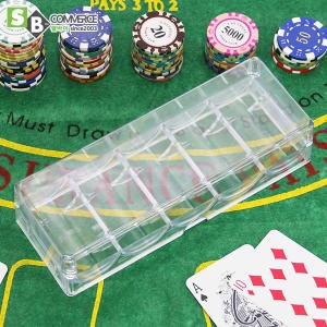 셀바이 아크릴 카지노칩 보관케이스100P용 칩트레이 칩트레이100P 아크릴 카지노칩 보