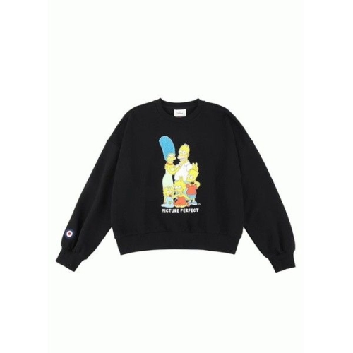  클라이드.n X벤셔먼 심슨가족 라운드 맨투맨 FMDTS987