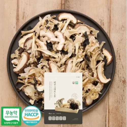 버섯마루 버섯 그대로 5종 48g [6개]