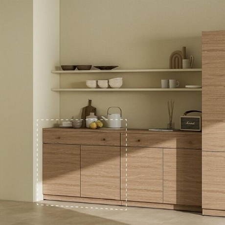 한샘 모디 주방수납 수납형 하부장 일반도어 1000