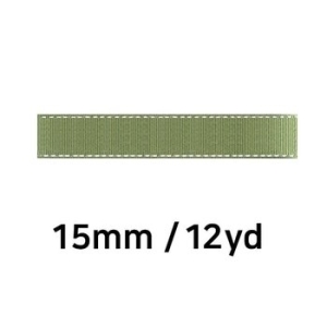 유니아트 리본 골직 스티치 롤 폭 15mm 진카키 WFFGW00_이미지