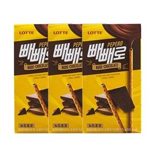 롯데제과 빼빼로 누드 초코 50g (3개)_이미지
