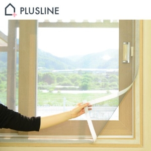 플러스라인 그레이 일반망 + 흰색벨크로 40cm x 10cm_이미지